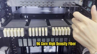 96 Core 1U MTP Fiber Patch Panel Solution High Density
