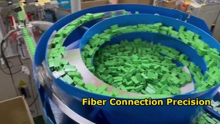 Green LC Duplex Fiber Adapter Παραγωγή
