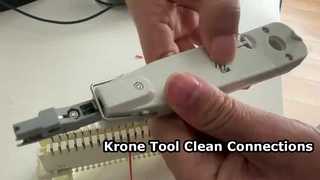 Πώς να χρησιμοποιήσετε το Krone Punch Down Tool για τη μονάδα Krone