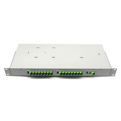 Ρακ τύπου 19 ιντσών 1U 2U Fiber PLC Splitter SM CATV σύστημα