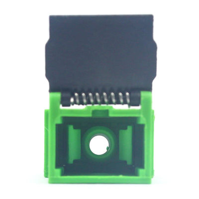 0.2 dB Durability SC APC or UPC Simplex SM Fiber Optic Adapter with Flip Auto Shutter