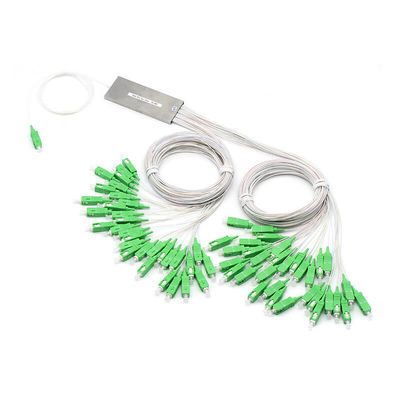 1X64 Mini Plc Splitter 1x4 Fiber Splitter With LSZH G657A1, G657A2 Fiber