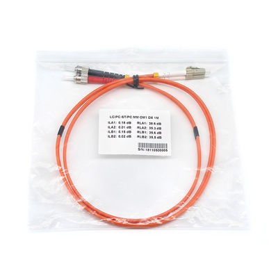 OM1 Fiber Optic Patch Cord FTTH CE Certificated APC Single Mode