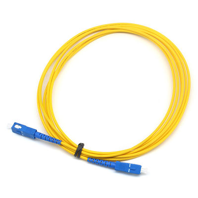 Simplex Fiber Optic Patch Cord SC UPC To SC UPC SM Indoor PVC