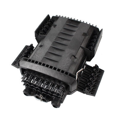 16/24 Cores FTTH Drop Cable Type Fiber Optic Splice Splitter Closure