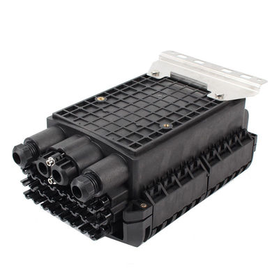 16/24 Cores FTTH Drop Cable Type Fiber Optic Splice Splitter Closure