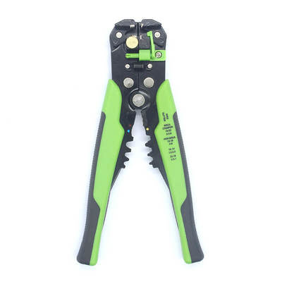Zinc Alloy Auto Wire Stripper with Green Handle 0.2-6mm2 Capacity