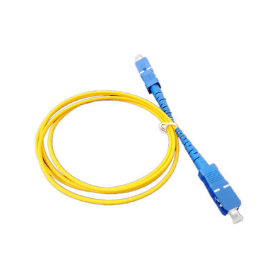 LSZH Jacket SC UPC Fiber Optic Jumper Cord with Low Insertion Loss High Return Loss and Wide Temperature Range for Telecommunications
