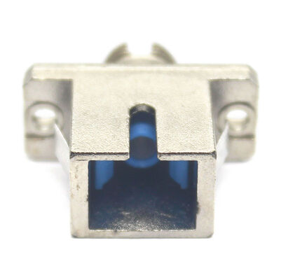 0.2dB Insertion Loss SC UPC to FC UPC Fiber Optic Adapter in Metal Case with Flange