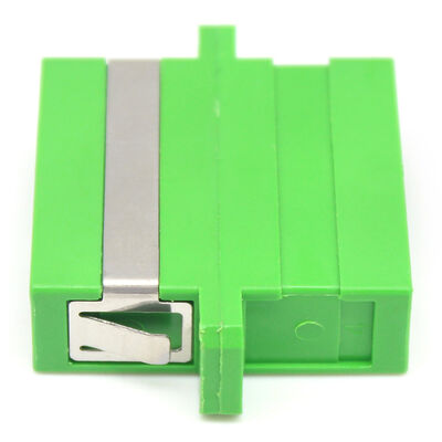 SC APC Duplex Fiber Optic Adapter with Flange - 0.2dB Insertion Loss, 500 Cycle Durability, Waterproof for CATV Systems