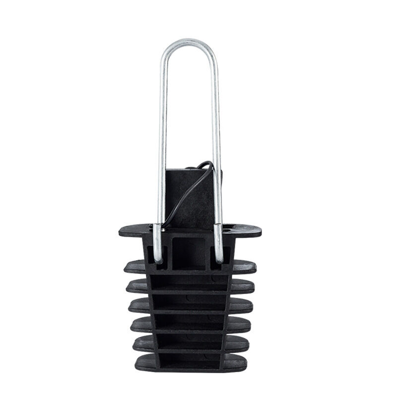 Telecom Network UV Resistant Fiber Optic Aerial Suspension Cable Clamp