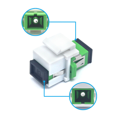 SC APC Simplex Keystone Adapter με δοκιμή φόρτωσης φλάντζης ≥ 70 N Θέρμανση αποθήκευσης 40°C έως 85°C