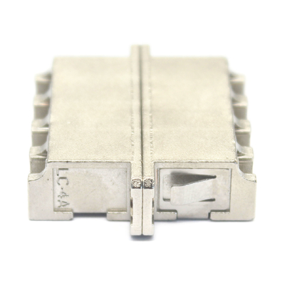4G δίκτυο συμβατό LC UPC Quadruplex Fiber Optic Adapter με φλάντσα σε μεταλλική θήκη