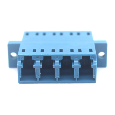 FTTH LC UPC Οπτικό Quadruplex Adapter με Δυνατότητα Φλάντζης 0.2 dB 500 Τελειωμένος κύκλος