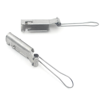 Αλουμινίου ινών Drop Wire Clamp FTTH 1-2 ζευγάρι για τηλεπικοινωνιακό καλώδιο