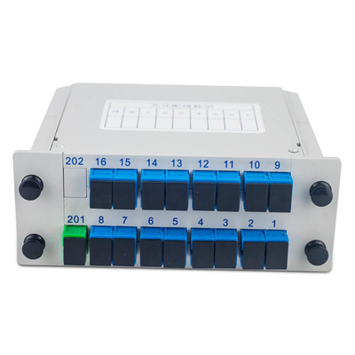 Τύπος κασέτας 1x4 Οπτικός διαχωριστής 1x16 PLC Splitter SC APC