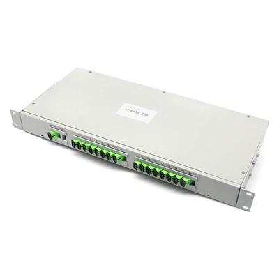 Ρακ τύπου 19 ιντσών 1U 2U Fiber PLC Splitter SM CATV σύστημα
