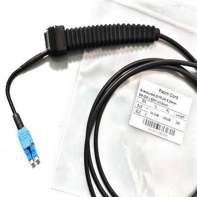 SM MM Αδιάβροχος σύνδεσμος οπτικών ινών Duplex LC UPC NSN Boot