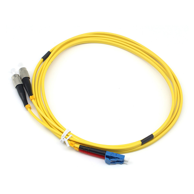 LSZH 3.0mm St Lc Fiber Patch Cable 2.0mm Duplex LC UPC προς FC UPC SM