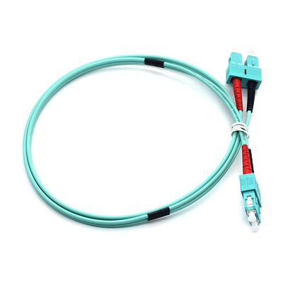 LSZH Duplex Fiber Optic Patch Cord SC PC σε SC PC OM3 πολυμέτρο