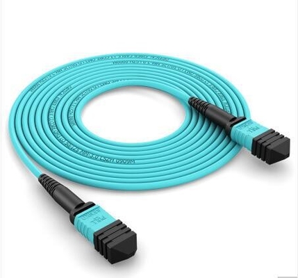 OM3 Mpo To Mpo Fiber Cable εσωτερικό κέντρο δεδομένων αδιάβροχο Mtp Patch Cord
