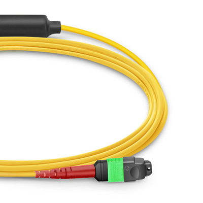 24 πυρήνες Mtp Patch Cable Mpo Fiber Patch Cable SM OS2 με LSZH εξωτερικό σακάκι