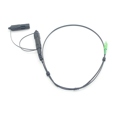 2 σε 1 SC APC Fast Connector FTTH Drop Patch Cable Προστασία IP68