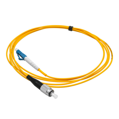Κίτρινο Jacket LC UPC προς FC UPC Patch Cord Singlemode Simplex G657A1 LSZH 2,0mm