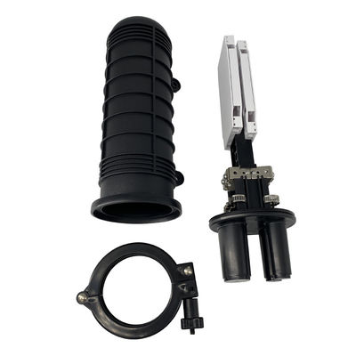 1 in 2 Out IP68 Waterproof Dome Fiber Splice Closure with 48 Cores Capacity for Aerial and Underground Application