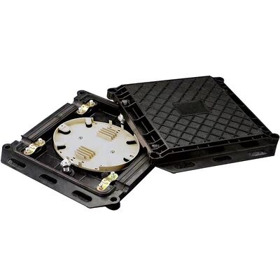 Μίνι Κουτί Σύνδεσης Οπτικών Ινών Τετράγωνου Τύπου 2 Είσοδοι 2 Έξοδοι για 12-24 Πυρήνες με Υλικό ABS+PC