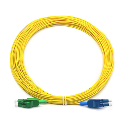 Πολυδιάστατο κορδόνι οπτικών ινών LC APC σε LC UPC SM Uniboot G652D για μεταφορά δεδομένων υψηλής ταχύτητας