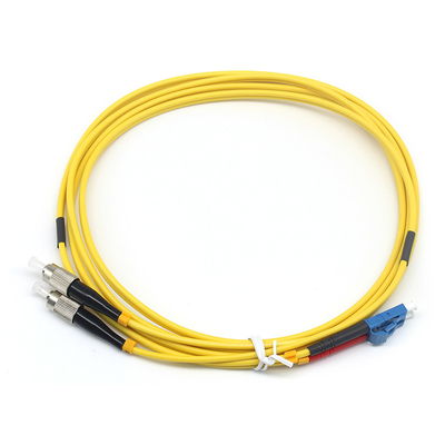 LSZH 3.0mm St Lc Fiber Patch Cable 2.0mm Duplex LC UPC προς FC UPC SM