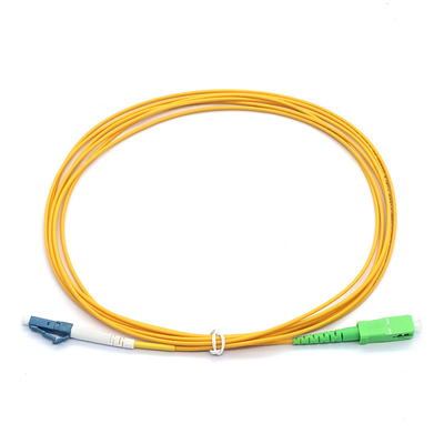 Simplex 9/125μM St Fiber Patch Cable SC APC προς LC UPC SM Δίκτυο ευρείας ζώνης ινών