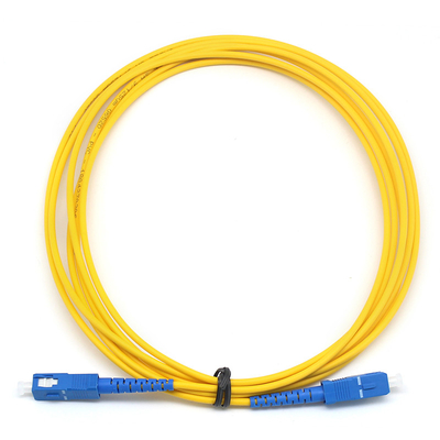 Απλούστερο ινώδες οπτικό κορδόνι SC UPC προς SC UPC SM PVC εσωτερικού χώρου