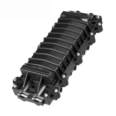 Εξωτερικό αδιάβροχο κλείσιμο σπλήρωσης οπτικών ινών με 2 σε 2 εξωτερικές θύρες για 24-48 πυρήνες σε υλικά PP και ABS