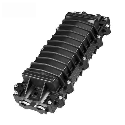 Εξωτερική αδιάβροχη θήκη σύνδεσης οπτικών ινών 24/48 πυρήνων με 2 θύρες εισόδου/εξόδου και κατασκευή από πλαστικό ABS+PC