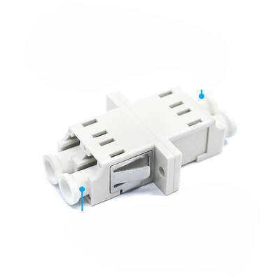 FTTH LC UPC Οπτικό Quadruplex Adapter με Δυνατότητα Φλάντζης 0.2 dB 500 Τελειωμένος κύκλος