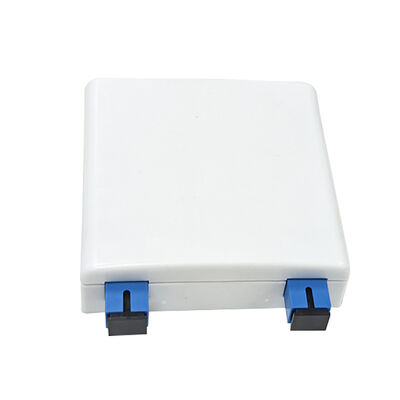 86*86mm Επιτοίχια Πλάκα Προσώπου 2 Θυρών Με SC/UPC Προσαρμογέα Κουτί Τερματισμού Οπτικών Ινών