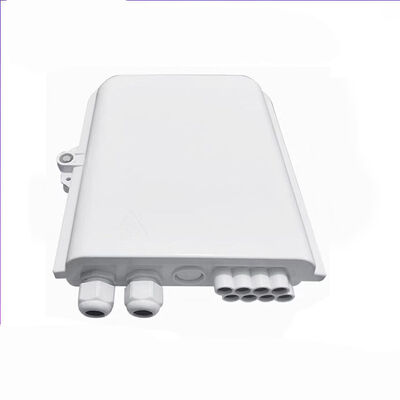 Αδιάβροχο IP65 8 πυρήνων Κουτί Τερματισμού Οπτικών Ινών με υλικό PC+ABS για δίκτυο FTTH