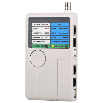 Δοκιμαστής καλωδίων 4-σε-1 RJ11 RJ45 USB BNC